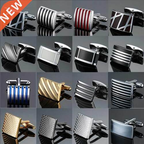 Copper quality enamel square stripes gold silvery black flow