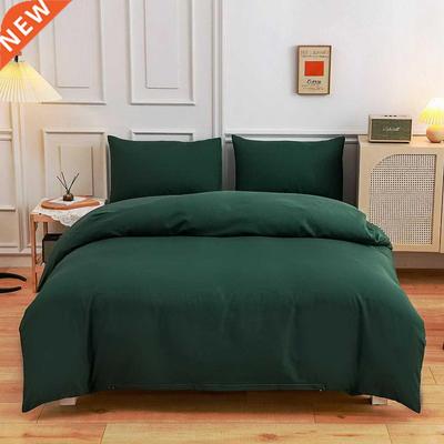 New design dark green bedding set home duvet cover bed eet
