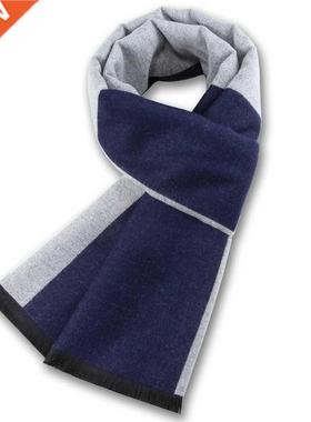 Korean Plaid Scarf Man Scarves Winter Warmth Neck Scarf Gift