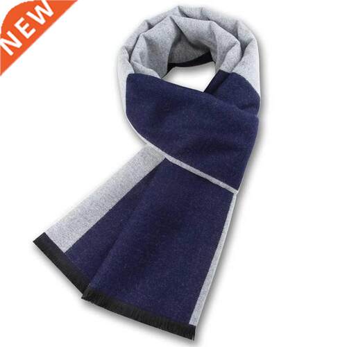 Korean Plaid Scarf Man Scarves Winter Warmth Neck Scarf Gift
