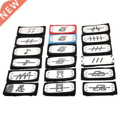 22 Styles Ninja Headband Anime Cosplay Bandage Metal Headwea