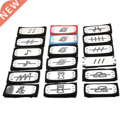 22 Styles Ninja Headband Anime Cosplay Bandage Metal Headwea