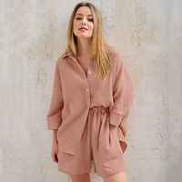 HiLoc Casual Sleepwear Cotton Pajamas For Women Sets Suit Tu thumbnail 4