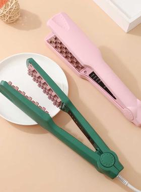 Professional Volumizing Hair Iron Ceramic D Grid Hair Crimp