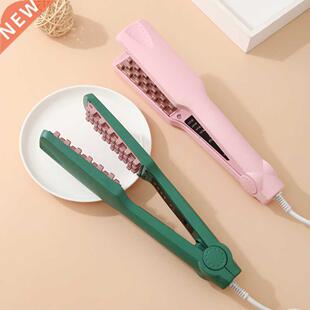 Professional Volumizing Hair Iron Ceramic D Grid Hair Crimp