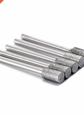 5pcs 3mm ank Silver Diamond Grinding Drill Bits Burr Stone