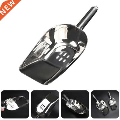 1Pc Food Ice Scoop Stainless Steel Shovel Heavy Duty Filter