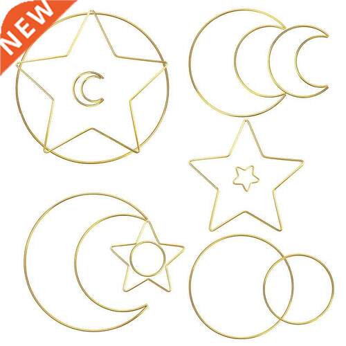 12Pcs Gold Dre Catcher Metal Rings, 4 Size Macre Hoops M
