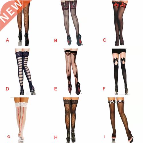 11 Style Lingerie Lace Non-slip Silicone Long Stockings