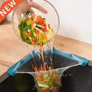 1Set Multifunctional Triangle Drainage Rack Kitchen Sink