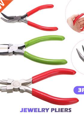 3pcs/set Jewelry Pliers Hand Tool Kit For Beading Round Wire