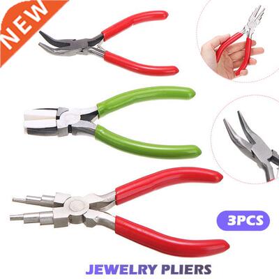 3pcs/set Jewelry Pliers Hand Tool Kit For Beading Round Wire
