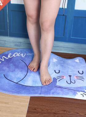 Bathroom Mat Tea Table Bibulous Antiskid Cartoon False