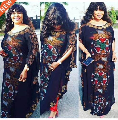 loose New African women	s clothing Dashiki Chiffon ma