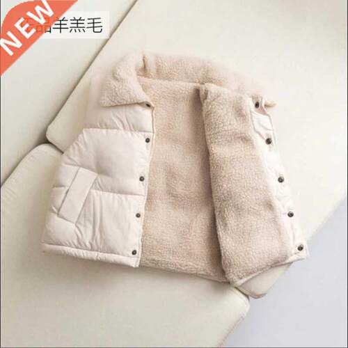 Autumn Winte New Boys Gils Sleeveless Hooded Vest Jacket C