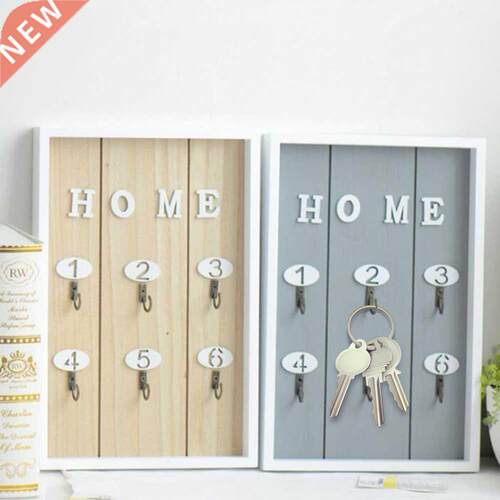Creative Wall Mounted Key Holder Storage Shelf Key Hanger Ho