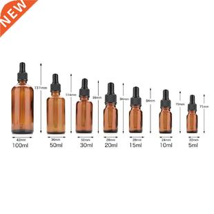1pcs Amber Glass Liquid Reagent Pipette Bottle Eye Dropper f