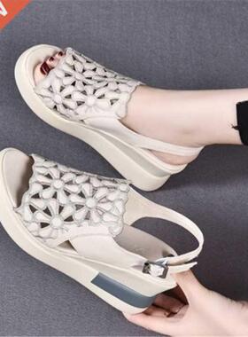 Summer Wedge Shoes for Women Sandals Open Toe Platform Hollo