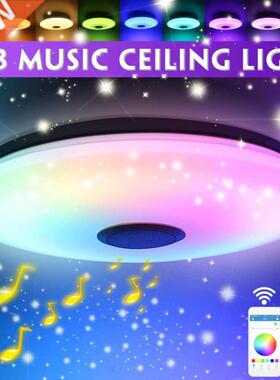NEW 38cm RGB Dimmable Music LED Ceiling Lamp Remote&APP