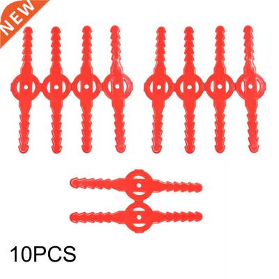 10Pcs Brushcutter Plastic Blade Grass Trimmer Head Replaceme