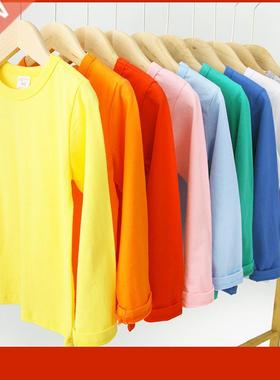 Autumn Spring Cotton Children T-shirt Boys Girls Tees Long