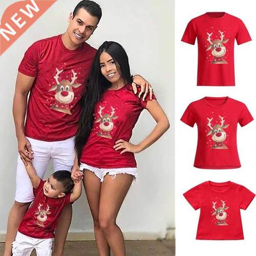 Merry Christmas Family Matching Clothes M Father Daught