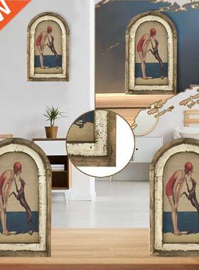 Swimming Wall Art Bathroom Decor Modern Aesthetics Wooden