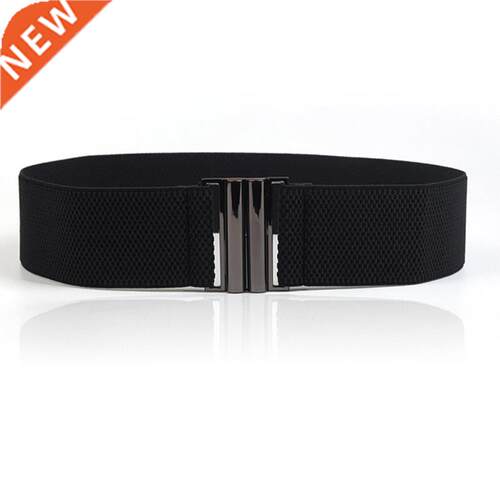 Women Elastic Band Wide Belts Simple Down Coat Waist Belt Fe