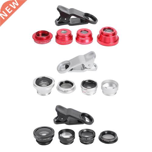 5 in 1 Cell Phone Lens with Clip 0.67X Wide Angle Macro Lems