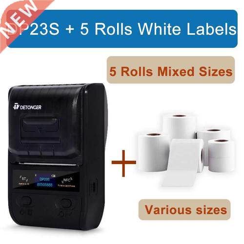 DETONGER DP2S 2 inch Thermal Printer Bluetooth Barcode Labe