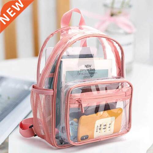 Women's Backpack Transparent Waterproof PVC Bag Female Fashi