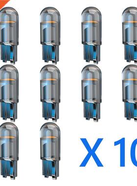 10pcs W5W Led T10 Car Lig COB Glass 6000K White Auto Autom
