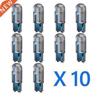 10pcs W5W Led T10 Car Lig COB Glass 6000K White Auto Autom