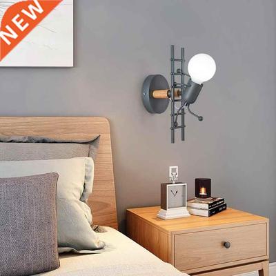 Nordic bedside lamp bedroom art cartoon figure sleep room la