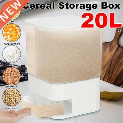 20L Rice Storage Box Grains Rice Container Moisture Proof