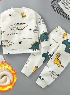 Autumn Winter Plus Velvet Children	s Clothing Sets fo