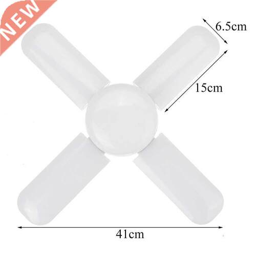 300W LED Gage Lights Foldable E27 Bulb 4 Adjustable Fan