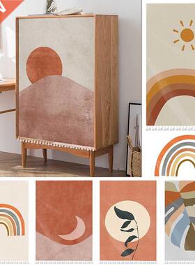 Ins Cabinet Curtain Dustproof Cupboard Short Curtains Nordic