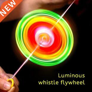 Spinning Wheel Toy Luminous Colorful Whie Flywheel Glow