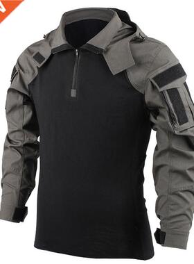 Men's Bomber Jacket Tactical Flig Jacket Coat Combat T-shi