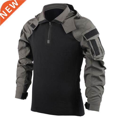 Men's Bomber Jacket Tactical Flig Jacket Coat Combat T-shi