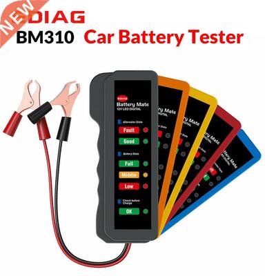 Car Battery Tester BM10 12V Digital 6 LED Light Clip Alter
