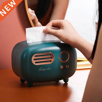 Colors Retro Radio Model Tissue Box Desktop Paper Holder V