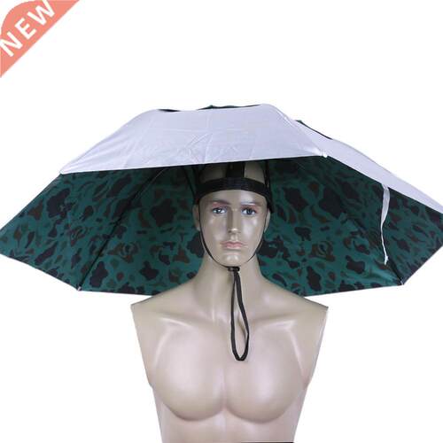 Outdoor Foldable Head Umbrella Hat Anti-Rain Anti-UV Fishing