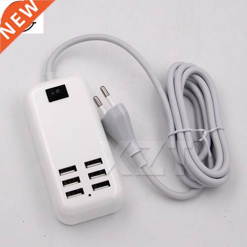 USB Hub EU US Plug 6 Ports USB Charger 5V 3A Wall Adapter M