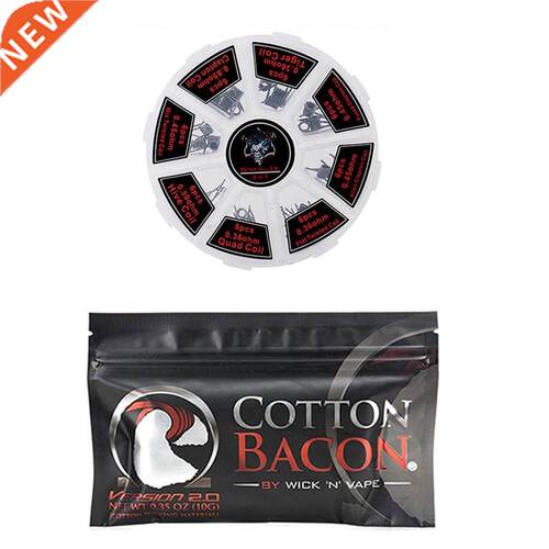 Organic Cotton Prebuilt Coil Kit Vape Cotton Twisted Alien C