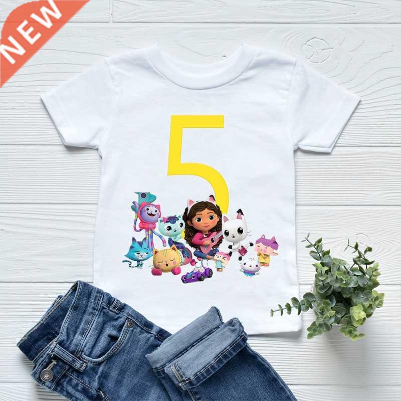 Fashion Children'S Tshirts 2-12 Years Old Birthday Number Ga图片