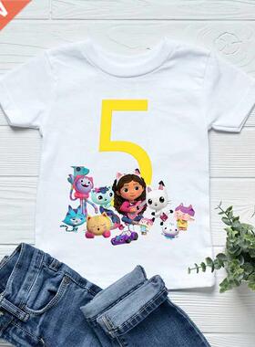 Fashion Children'S Tshirts 2-12 Years Old Birthday Number Ga
