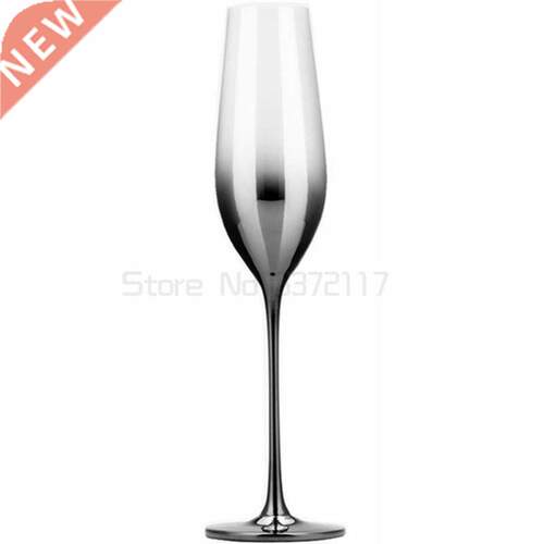 High quality Electroplate red wine glass cup gray goblet