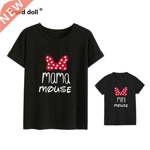 Cotton family matching clothes Outfits Mother And Daughter T